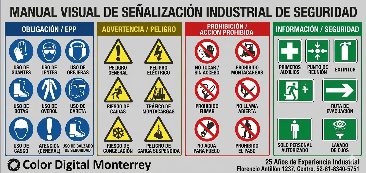 Manual visual de señalización industrial